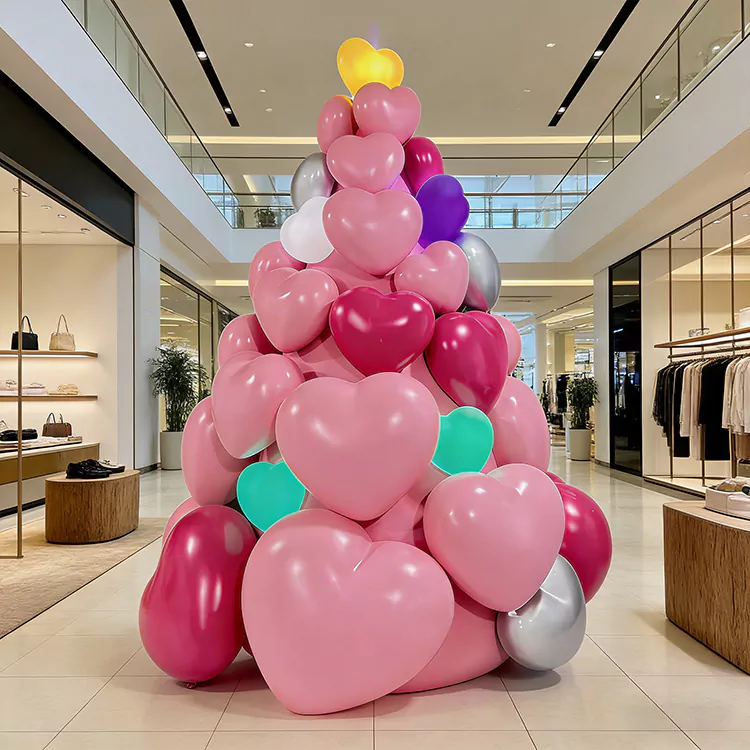 Rzeźba balonowa w kształcie serca z TWS