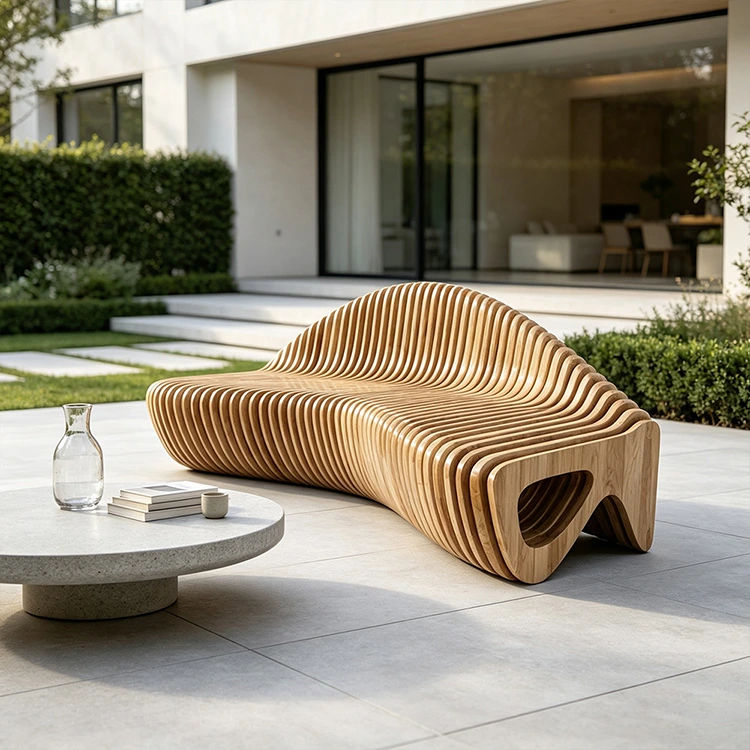 Parametric Wood Slat Bench