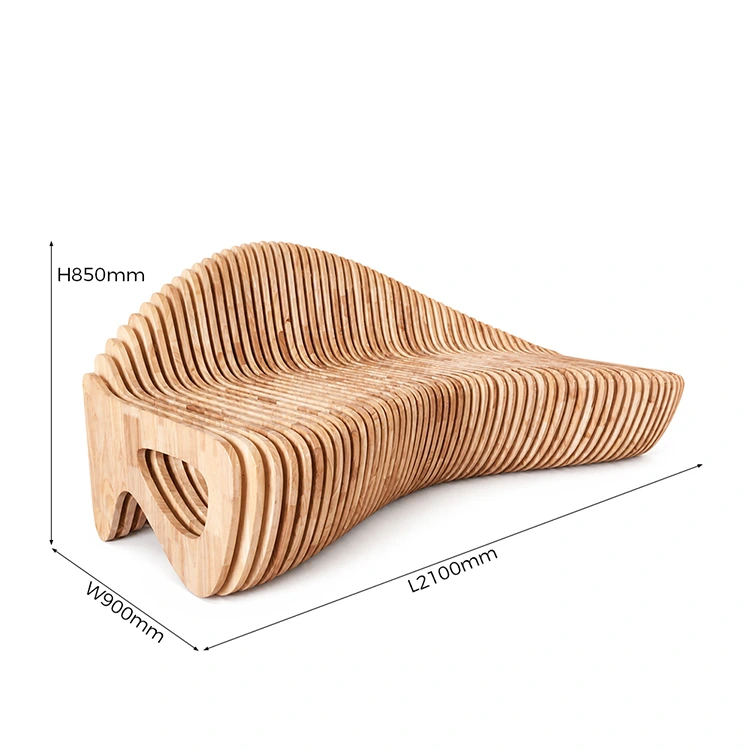 Parametric Wood Slat Bench